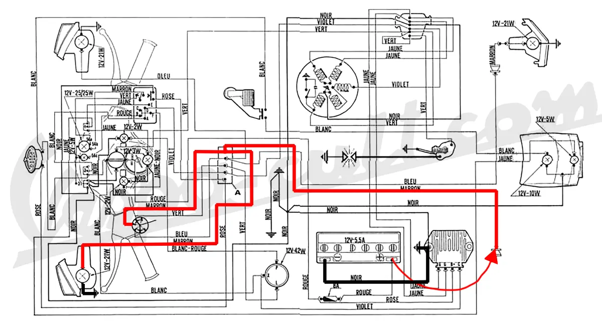Test: Einspeisung Strom rückwärts hinten nach vorne Test: Einspeisung Strom rückwärts